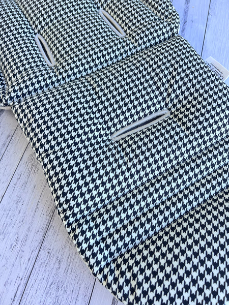 Comfy Co. Favourite Combo's - 100% Natural Quilted Linen / Black & Natural Houndstooth