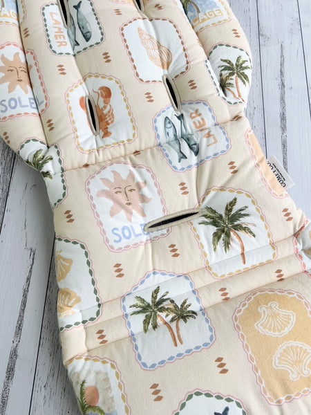 Comfy Co. Favourite Combo's - Natural Quilted 100% Linen & Vacay Vibes