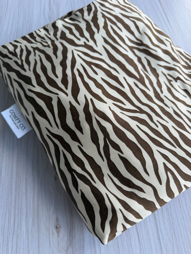 Pre-Made Trolley Liner - Animal Print & Beige Fleece