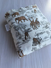 Pre-Made Trolley Liner - Safari Animals & Leopard Boucle Bear Fabric