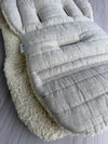 Comfy Co. Favourite Combo's - 100% Natural Quilted Linen / Boucle Bear