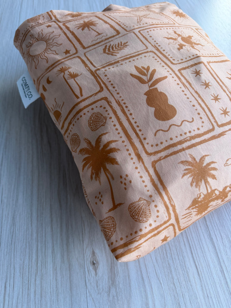 Pre-Made Trolley Liner - Boho Summer & Taupe Fleece