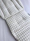 Comfy Co. Favourite Combo's - Quilted Natural Linen & Linen Gingham