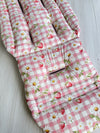 Pre-made Pram Liner Size 2 - Strawberry Fields / Eucalyptus Bear