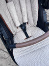 Comfy Co. Favourite Combo's - Rust Corduroy & Natural Beige (Low Pile) Boucle Pram Liner