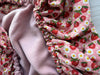 Pre-Made Trolley Liner - Strawberries & Dusty Pink Fleece