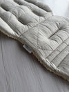 Comfy Co. Favourite Combo's - Quilted Natural Linen & Boucle Bear