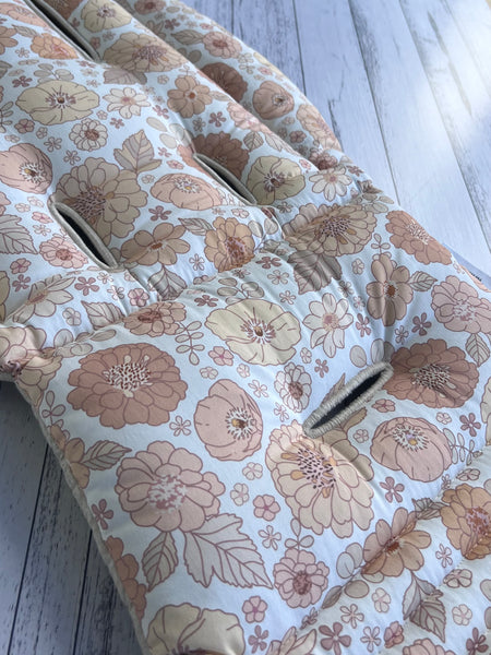 100% Natural Quilted Linen  & Golden Bay Floral