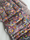 Pre-made Pram Liner - Universal Size - Dusty Plum Bear / Warlu Yarla Jukurrpa (Bush Potato Dreaming)
