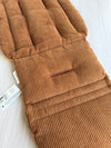 Pre-made Pram Liner Size 1 - Floral / Tan Corduroy