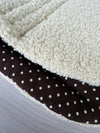 Comfy Co. Favourite Combo's - Chocolate & Cream Polka Dots / Boucle Bear