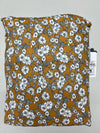 Pre-Made Single Trolley Liner - Mustard Floral & Charcoal Fleece