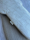 Pre-made Pram Liner Size 1 - Quilted Cable Silvery Taupe & Arches