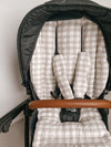 100% Linen Quilted Gingham & 100% Natural Linen