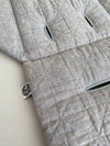 Custom Pram Liner Side 1 - Quilted Cotton & Linen Fabrics